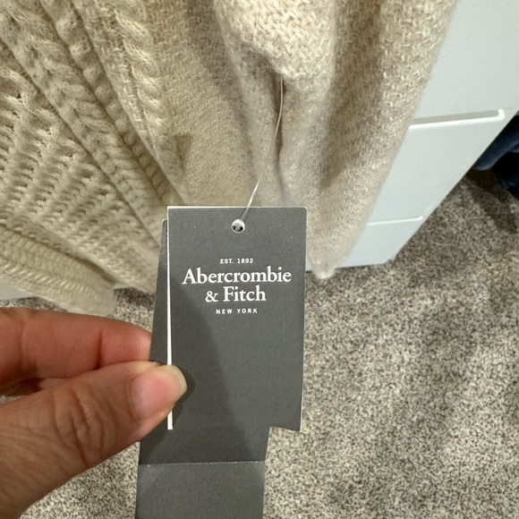 Abercrombie & Fitch Mock Neck Cream
Cable Knit Sweater Dress - Picture 5 of 6